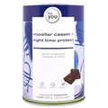 Produktbild: for you micellar casein - night time protein - Micellares Casein mit langsamer Proteinfreisetzung - Cremiger Schokogeschmack - glutenfrei & mit Aminosäuren (600g, Schokolade)