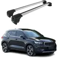 Produktbild: Omac Aluminium Dachträger Querträger Für Volvo Xc40 2018-2026 – City Crash – Iso/pas 11154:2006 – Abschließbar – Max. 75 Kg – 2 Stangen Silber