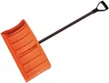 Produktbild: Bradas Schneeschieber mit Metallstiel, schwarz/orange