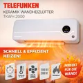Produktbild: Telefunken Keramik Wandheizlüfter TKWH 2000