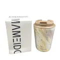 Produktbild: MAMEIDO Thermobecher 350ml Pearl Marble - Kaffeebecher aus Edelstahl