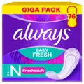 Produktbild: always Slipeinlage Daily Fresh Normal mit Frischeduft Gigapack 76