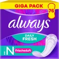 Produktbild: Always Daily Fresh Normal Slipeinlagen 76 Stück Frischeduft Schutz Hygiene