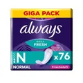 Produktbild: Always Dailies Slipeinlagen Damen Fresh & Protect Normal mit Duft 76 Stück