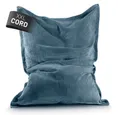 Produktbild: Lumaland Sitzsack Sitzsack Indoor Cord 380l blau, kuscheliger Cord-Bezug - perfekt fürs moderne Zuhause