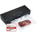 Produktbild: KLAMER Vakuumiergerät Classic Pro 80 - Vakuumierer für trockene oder feuchte Lebensmittel und Sous Vide, inkl. Vakuumier-Beutel und Schlauch - Schwarz