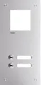 Produktbild: Hager Frontplatte intercom mono, 2 Tasten + Namensschild, 315x150x32mm, Edelstahl (RTQ102X)