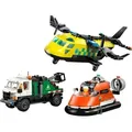 Produktbild: LEGO City Kombinationsset mit Flugzeug, Wartungsfahrzeug und Luftkissenboot 60505