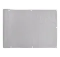 Produktbild: vidaXL Gartenzaun Balkon-Sichtschutz Grau 400x75 cm PVC, (1-St)