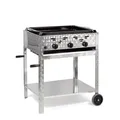 Produktbild: Gasbräter fahrbar Gasgrill 3-flammig 11kW Edelstahl-Brenner Gas Grill Neu P3EMFB