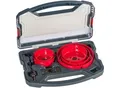 Produktbild: kwb Lochsäge-Set, 8-teilig, Durchmesser-Größe von 67 mm bis 127 mm inkl. HSS Zentrierbohrer im praktisch stabilem Kunststoffkoffer