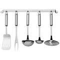 Produktbild: WMF Profi Plus Küchenhelfer Set 6-teilig, Hängeleiste mit 5 Helfer, Schöpflöffel