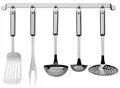 Produktbild: WMF Küchenhelferset 6-teilig Edelstahl mit Wandleiste 18.7152.9990