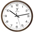 Produktbild: Holzwerk Funkwanduhr Designer Loft Funk Holz Wand Uhr, braun, beige, weiß (Nahezu lautloses Uhrwerk, analog, 30 cm)