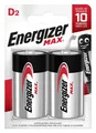 Produktbild: 2 Energizer Max D Alkalisch batteries LR20 1.5V Mono R20 MN1300 AM1 2030