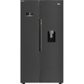 Produktbild: Amerikanischer kühlschrank 91cm 576l nofrost schwarz Beko GN163241DXBRN - Schwarz