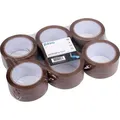 Produktbild: Pavo Packband 8000272, PP, braun, 50mm x 66m, leise abrollbar, 6 Rollen