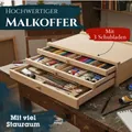 Produktbild: Malkoffer Malkasten Holz Künstlerkoffer Zeichenkoffer Box Nähkästchen Nähkasten