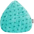 Produktbild: Sitting Point Sitzsack Beanbag fluffy stars XL Stoff Blau Türkis