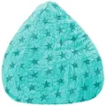 Produktbild: Sitting Point Sitzsack BeanBag Fluffy 220 l Türkis Sternen-Muster