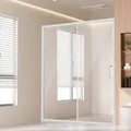 Produktbild: VEVOR halbrahmenlose Duschtür Schiebetür für Duschabtrennung 1459-1499 x 1778 mm, Dusch-Glasschiebetür mit 6 mm klarem Hartglas, wasserdicht bruch