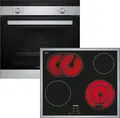 Produktbild: Siemens EQ112EA01Z - Backofen & Elektrokochfeld mit 5 Jahre Garantie, HB113FBS1 & ET645HN17E, Mit Rahmen aufliegend, 60 cm