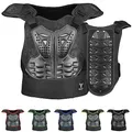 Produktbild: BULLDT Protektorenweste Damen & Herren für Motorrad Motocross ATV Skatebording Quad Scooter MTB Enduro Reiten Protektoren - Atmungaktiv Weste Verstellbar - Schwarz - 52
