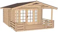 Produktbild: weka Gartenhaus Weekendhaus 137 B Gr.1, 45 mm, natur, BxT: 460x514 cm