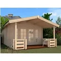 Produktbild: Weka Weekendhaus 137 B Gr.1  380 cm x 500 cm davon 200 cm überdachte Terrasse