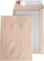 Produktbild: 20 Versandtaschen C5 Umschläge mit Papprückwand braun Papprückwandtaschen für A5