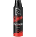 Produktbild: 26,44€/L- 6x Fa Men Deodorant-Attraction Force-ohne Aluminium, 48H Schutz- 150ml