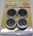 Produktbild: 4x Dynavox massive Hifi-Gerätefüße Aluminium 50mm Boxenfüße Gummidämpfer