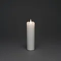 Produktbild: Konstsmide LED-Echtwachskerze Weiß mit Timer für Innen 17,8 x 5 cm