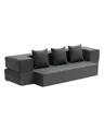Produktbild: VEVOR 3 in 1 Klappsofa faltbares Schlafsofa mit 3 Kissen & waschbarem Bezug, umwandelbarer Schlafsessel aus 25D Memory Foam, Couch für Wohnzimmer Schlafzimmer, Hellgrau (Twin /1030x1930x225mm)