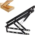 Produktbild: 2 Stück Pneumatische Bett Hebemechanismus für schwere Bettkästen,GasdruckdäMp...