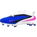 Produktbild: Nike Jr. Phantom 6 Low Club - FG/MG Kinder Fußballschuh - Racer Blue/Weiß/Pink Blast Racer Blue/Weiß/Pink Blast 38.5 - Blau - 38,5