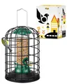 Produktbild: Vogelfutterspender mit Käfig gegen Eichhörnchen Futterhaus für Vögel Vogelhau...