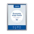 Produktbild: Europel Economy Klapprahmen, B2, Farbe Silber, 25x11mm Profil, eloxiertes Aluminium, Antireflexfolie, Plakate und Werbung, Hotel, Büro, Restaurant, Speisekarten, Für Posterformat 50x70,7 cm