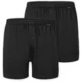 Produktbild: Schiesser Boxershorts Boxershorts Multipacks (2er Pack) lockere Passform, mit Eingriff, Gummizug schwarz 14