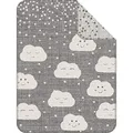 Produktbild: s.Oliver Kuscheldecke Wolke 075x100 cm - Babydecke grau wollweiß, hoher Baumwollanteil kuschelig weich und angenehm warm