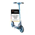 Produktbild: Six Degrees Aluminium Scooter mit Klappmechanismus u. Ständer, 205 mm, höhenverstellbar, GS-geprüft, blau, TESTSIEGER
