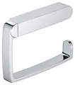 Produktbild: KEUCO Elegance Toilettenpapierhalter, offene Form, Metall verchromt, Made in Germany, schwenkbar, inkl. Schrauben und Dübel, Klopapierhalter zum Bohren
