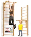 Produktbild: gurkler Sprossenwand für Erwachsene und Kinder - inkl. Klimmzugstange & Dip Extension - Kletterwand und Sprossenwand Kinderzimmer