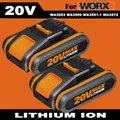 Produktbild: 2x 3,8Ah 20V MAX Akku Für Worx Original Ersatzakku WA3553 WA3556 WA3551 WA3639🔥