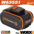 Produktbild: 20V 5,0Ah Li-ion Akku für Worx WA3551 WA3551.1 WA3553 WA3553.1 WA3641 WA3572