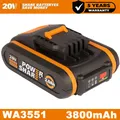 Produktbild: 3,8Ah 20V MAX Akku Für Worx Original Ersatzakku WA3553 WA3556 WA3551 WA3639 NEU