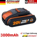 Produktbild: 3800mAh 20V MAX 3,8Ah Akku Für Worx Original Ersatzakku WA3553 WA3556 WA3551 DE
