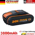 Produktbild: 3,8Ah 20V MAX Ersatzakku Für Worx Akku WA3553 WA3556 WA3551 WA3639 DE