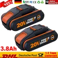 Produktbild: 2x 20V MAX 3,8Ah Akku Für Worx Original Ersatzakku WA3553 WA3556 WA3551 WA3639