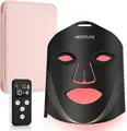 Produktbild: LED Gesichtsmaske Hautpflege Anti Aging Falten Akne 3 Modi Aufladbar 400 LEDs